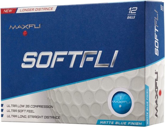 Golf Ballen - Zachte Golfballen - Golf Spelen - Ultra Lage Compressie - 12 Stuks - Mat Blauw