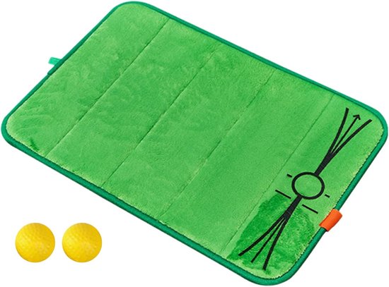 Golf Boksmat - Swing Trainingsmat - Chipping Training - Compact Reizen - 50 x 35 cm - Groen