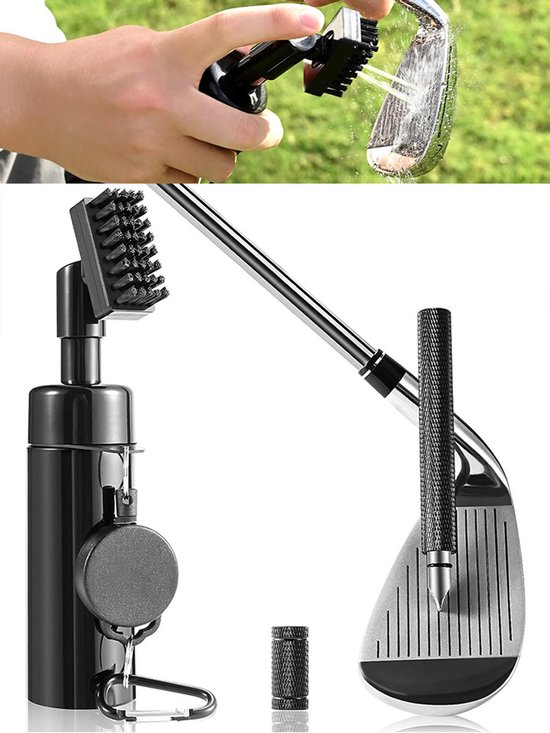Golf borstel - Drukspuit schoonmaakborstel Golf Accessoires met Golfclubs-groefreiniger