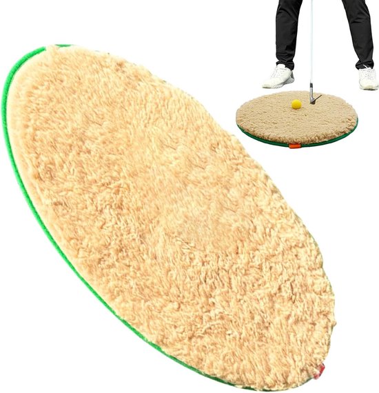 Golf Bunker Mat - Golf Trainingsmat - Golf Chipping Oefenen - Inklapbaar Ontwerp - 50x50 cm - Groen