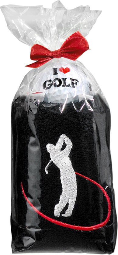 Golf cadeau - handdoek set I Love Golf van Puckator.