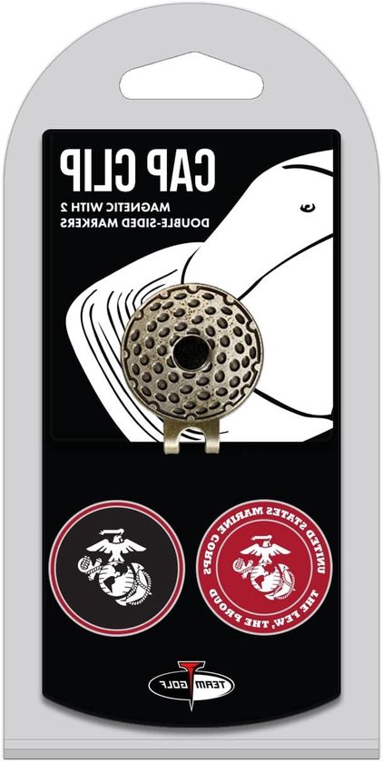 Golf Cap Clip - Balmarker Houder - Golfen - Met 2 Markers - Niet gespecificeerd - Multi Team Kleur