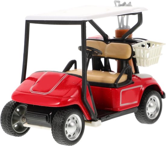 Golf cart cake top - duurzame metalen decoratie - realistische uitstraling - perfect voor feestjes - ShopVlot