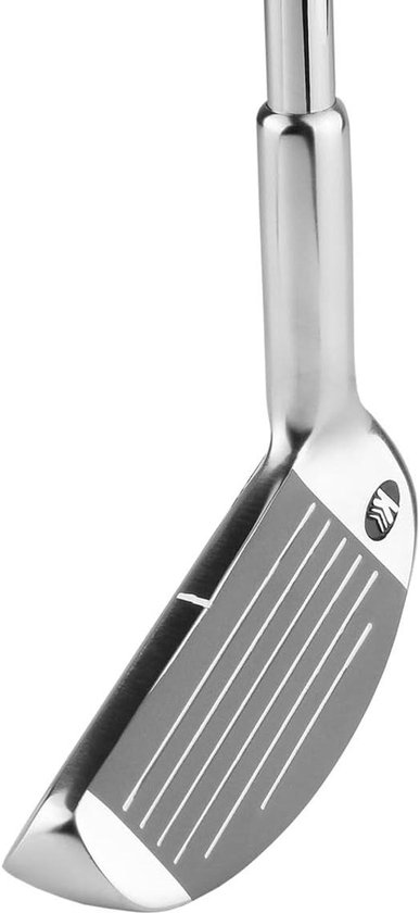 Golf Chipper - Chip Club - Rond de green - Dubbelzijdig ontwerp - 35.5 inch - Chroom/Wit van Merkloos
