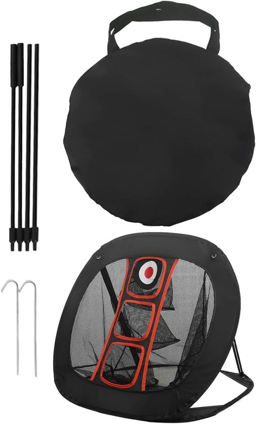 Golf Chipping Net - Trainingsset Golf - Techniek Verbeteren - Inclusief Opbergtas - 70x71x54 cm - Niet gespecificeerd