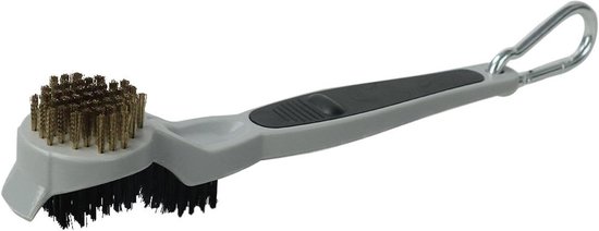 Golf Club Borstel - Golf Groevenreiniger - Golfclubs Schoonmaken - Dubbelzijdige Borstels - 28 cm - Meerkleurig van GOLF