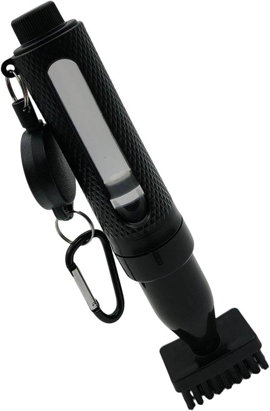 Golf Club Borstels - Golf Reiniger Kit - Golfclubs Schoonmaken - Met Water Spray - 20.5 cm - Zwart van GOLF