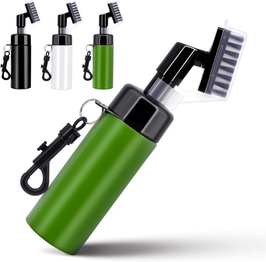 Golf Club Cleaner Borstel, Groene Golf Club Borstel Groove Cleaner Golf Club Cleaner, Professionele Golf Ball Cleaner Met Ingebouwde Water Spray Golf Accessoires van Merkloos