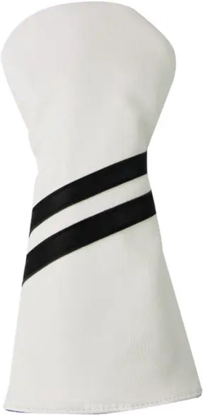 Golf Club Headcover Double-Stripe - Golfclub Covers - Wit- Headcovers-Golf Spullen- Driver van Merkloos