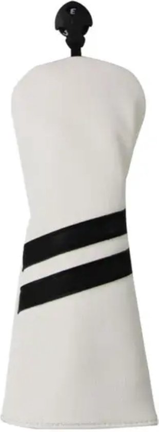 Golf Club Headcover Double-Stripe - Golfclub Covers - Wit- Headcovers-Golf Spullen- Hybride/Fairway wood van Merkloos