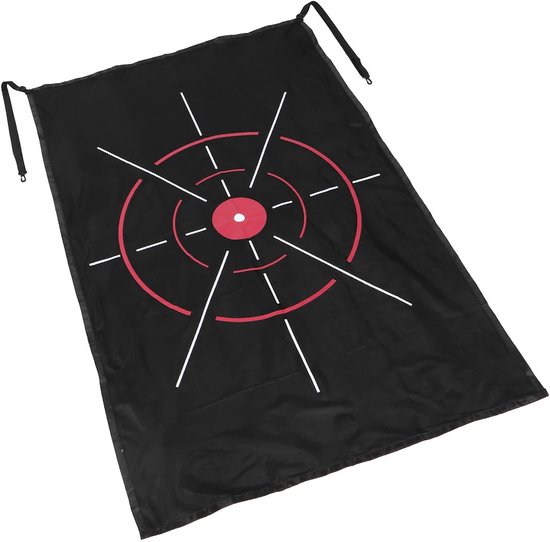 Golf Doeldoek - Trainingsdoek Oefenen - Golf Swing Verbeteren - Duidelijke Markeringen - 154x100 cm - Zwart