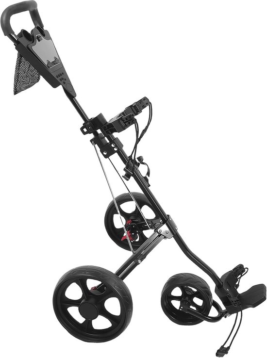 Golf Duwwagen - Golftrolley Opvouwbaar - Golfen Op De Baan - Snelle Vouwmechanisme - 82 x 30 x 26 cm