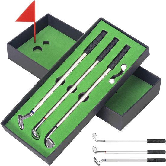 Golf geschenken voor mannen - 3 golfclubbalpen - mini golfset voor thuis - cadeau voor golferfans - ServiceTopper van GOLF