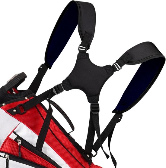 Golf Golftas Riem - Schouderband Golftas - Vervanging Riem - Verstelbare Lengte - 49.5 x 54.1 cm - Zwart Blauw van GOLF