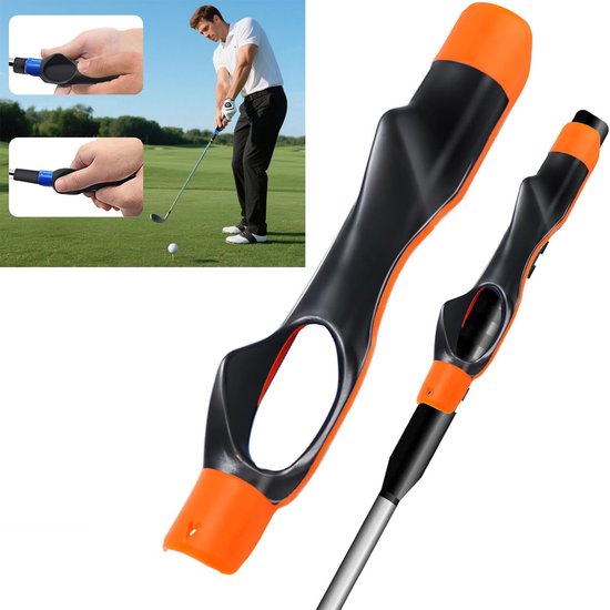 Golf Greep Corriger – Handgreep Trainer Voor De Swing, Leert De Standaard Grip, Antislip, Verbetert De Houding, Ideaal Voor Beginners(Oranjerood) van Merkloos