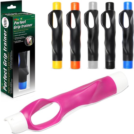 Golf Greeptrainer - Golf Houdingscorrector - Swing Oefening - Handpositie Correctie - 15.5cm - Roze