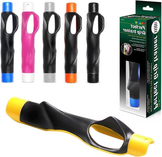 Golf Greeptrainer - Houdingscorrector Armband - Golf Swing Oefenen - Correcte Handpositie - 15.5 cm - Geel