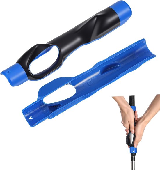 Golf Grip Trainer - Golf Training Accesoires - Golfen - Griptrainer Golfen - Golftrainingsmaterialen - Golfaccesoires - Golfgrip Trainer - Blauw van Merkloos