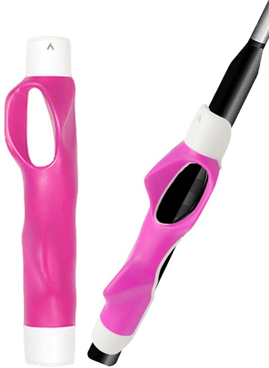 Golf Grip Trainer, Golf Trainingshulpmiddel en Gripcorrector, Voor het trainen van de juiste handpositie en het verbeteren van het swingritme, Oefenhulpmiddel en cadeau voor beginners en gevorderde golfers, (Rozerood) van Merkloos