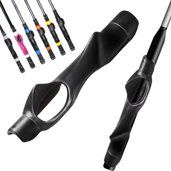 Golf Grip Trainer - Swing Training Aid - Golftrainingsmateriaal Voor Correcte Handpositie - Verbeter Swing Consistentie En Spiergeheugen - Golf Trainingshulpmiddel Voor Beginners En Gevorderden - Zwart