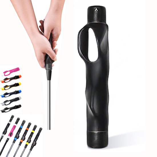 Golf Grip Trainer & Swing Training Hulpmiddel – Golfgriptrainer, trainingshulpmiddel voor rechts- of linkshandige golfers van alle niveaus - Verbeter handpositie en grip, beheers de juiste griphouding, golfaccessoire van Merkloos