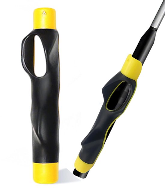 Golf Grip Trainer & Swing Training Tool en Gripcorrector, Voor het trainen van de juiste handpositie en het verbeteren van het swingritme, Oefenhulpmiddel en cadeau voor beginners en gevorderde golfers, (Geel)