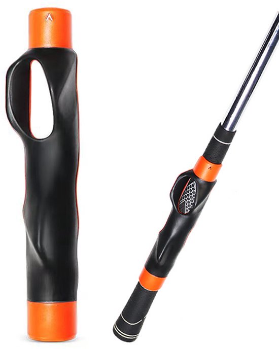 Golf Grip Trainer & Swing Training Tool en Gripcorrector, Voor het trainen van de juiste handpositie en het verbeteren van het swingritme, Oefenhulpmiddel en cadeau voor beginners en gevorderde golfers, (Oranje) van Merkloos