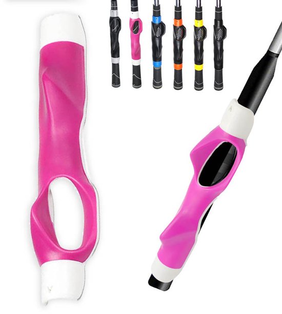 Golf Grip Trainer - Voor Swing Verbetering - Golftrainingsmateriaal - Correcte Handplaatsing En Spiergeheugen Training - Golf Oefenhulpmiddel Voor Beginners En Gevorderden - Roze