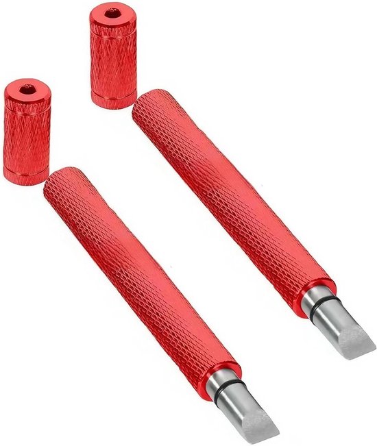 Golf Groove Pencil Sharpener Set van 2 - Aluminium Club Groove Cleaner voor U-vormige en V-vormige Groeven, Onmisbaar Golfaccessoire voor Enthousiastelingen