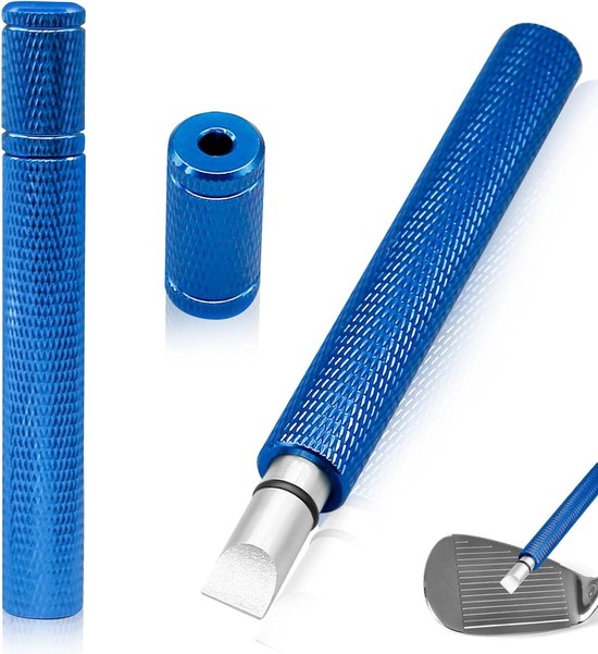 Golf Groove Sharpener en Cleaner voor Wedges en IJzers - Anti-slip Grip en Geschikt voor U & V Groeven, Essentiële Golfaccessoires voor Verbeterde Spelprestaties