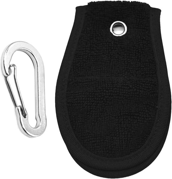 Golf Handdoek - Golfbal Reiniger - Golfbaan Onderhoud - Met Clip - 13 x 8 cm - Uniek van GOLF
