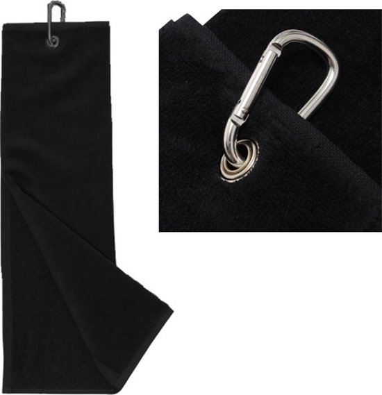 Golf Handdoek Tri-Fold Zwart van Callaway