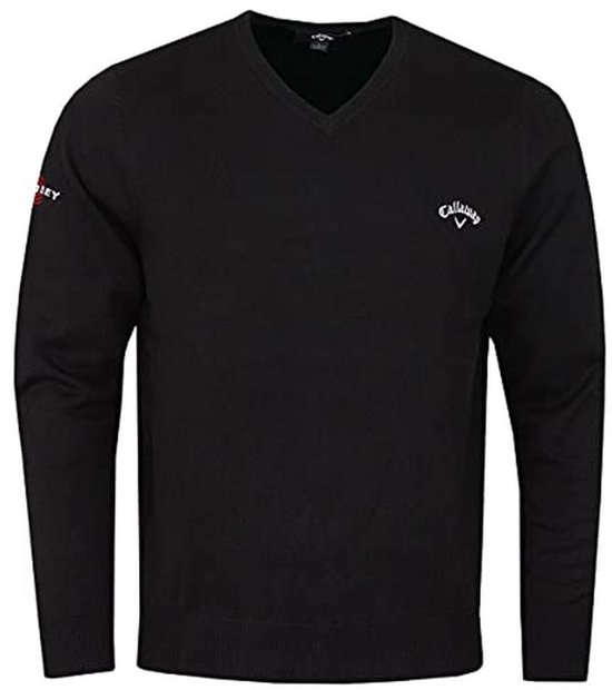 Golf Heren Trui Lange Mouwen V-hals Geborduurd 12 Gauge van Merkloos