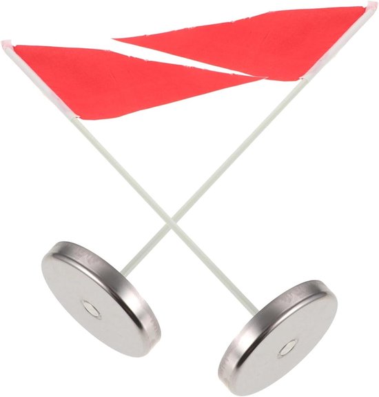 Golf Hole Cup Vlaggen - Putting Oefenbeker Accessoires - Golf Putting Trainen - Hoge Zichtbaarheid - 39.80X20.50X0.40CM - Rood van GOLF