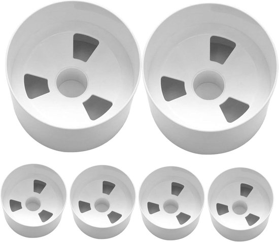 Golf Hole Cups - Putting Cups - Oefenen Golfvaardigheden - Hol Ontwerp - 4.2x3.9 INCH - Wit van GOLF