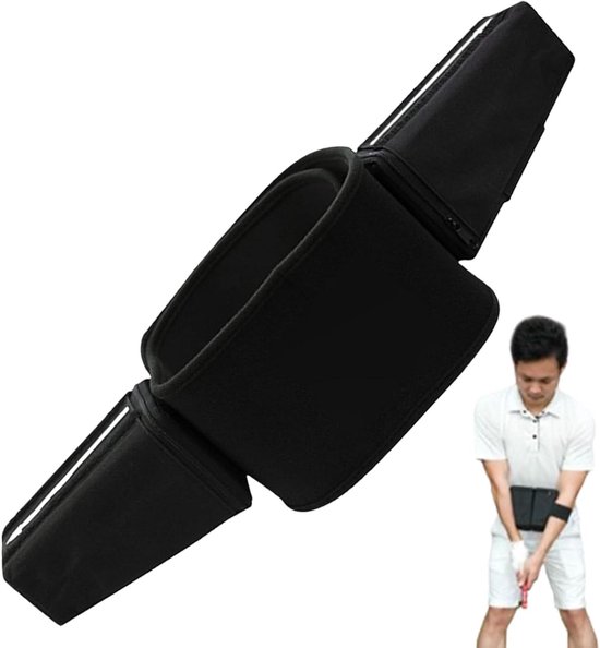 Golf Houdingscorrector - Swing Trainer - Golf Training - Verstelbare Buikband - Universele Maat - Zwart