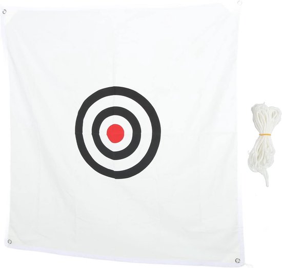 Golf Impact Scherm voor Golfsimulator en Training - Sterk Canvas Trainingsdoek 144x144 cm van Merkloos