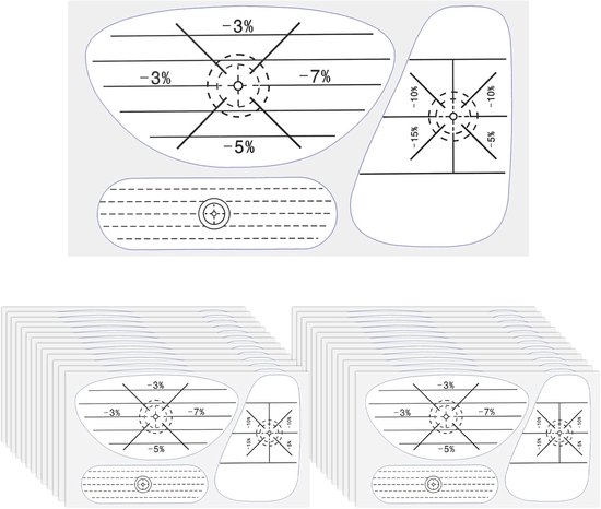 Golf Impact Tape Set 150 Stuks - Club Impact Stickers - Trainingshulpmiddel voor Golfswing - Analyseer je swings - ShopVlot