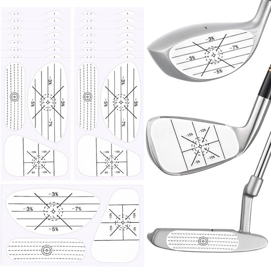 Golf Impact Tape Set voor Clubs - 40pcs/120pcs, Zelflerende Stickers voor Sweet Spot en Consistentie Analyse van Slagen