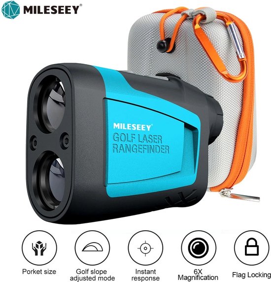Golf Laser - Afstandsmeter Golf - Sport Laser - Rangefinder - 600 Meter - Blauw/Zwart van Awroutdoor