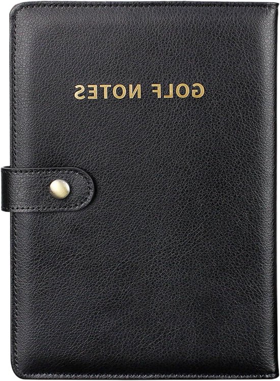 Golf Logboek - Scorekaart Houder - Golfspel Analyseren - Scheurvaste Pagina's - 23 x 15 cm - Zwart
