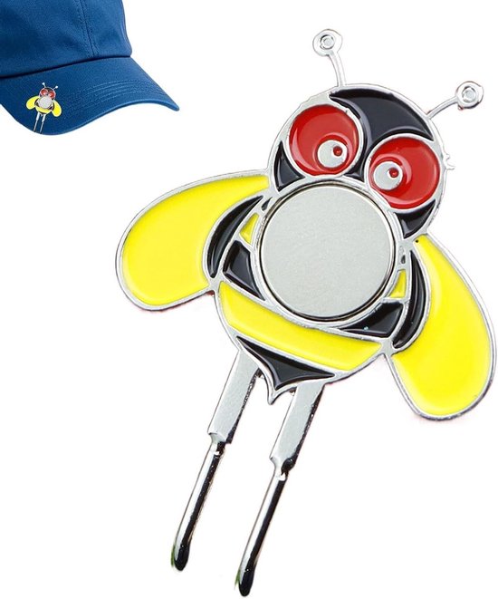 Golf Marker Clip - Pet Accessoire - Golfen op de baan - Magnetische houder - 4.1 x 3 cm