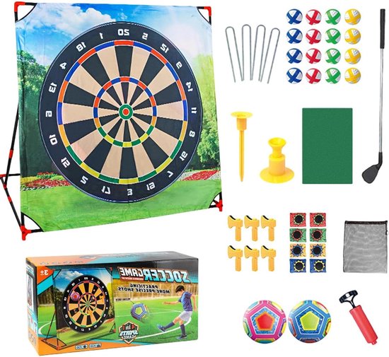 Golf Naderingsset - Golf Trainingsmat - Golf Oefenen - 4-in-1 Flexibele Instellingen - 138 x 136.5 cm - Zwart