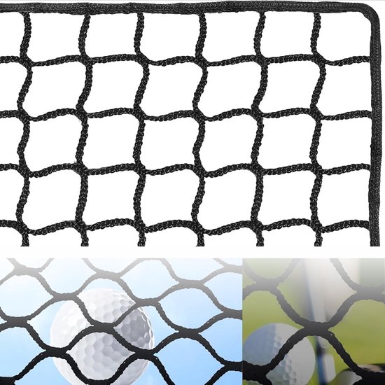 Golf net - ball safety net - football safety net - beschermnet - 4 x 5 m - doelnet - balbeschermer - 10 x 10 cm gaas - voor golf - baseball - hockey - voetbal - rugby - sportisolatie - balkon net van Merkloos