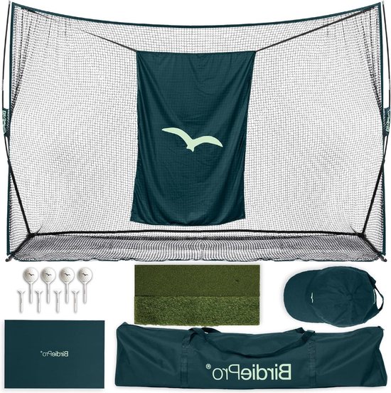 Golf Oefen Net - Golfslag Trainer - Thuis Golf Trainen - Zelfnivellerend Frame - 3 x 2.1 meter - Groen