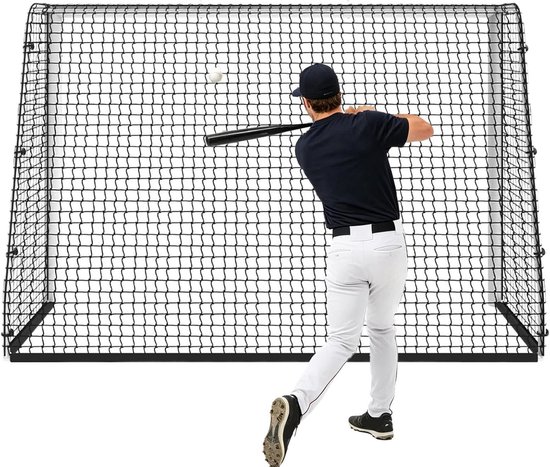 Golf Oefen Net - Trainings Barrière - Sport Oefenen - Verbeterde Tuin Veiligheid - 3x3 Meter - Zwart