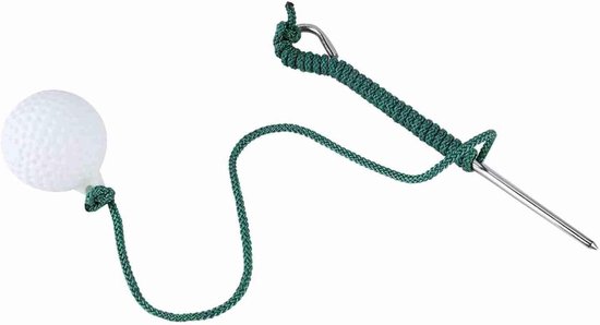 Golf Oefen Touw met Bal, Swing Trainer voor Verbetering van Golfvaardigheden en Outdoor Club Training Accessoires van Merkloos