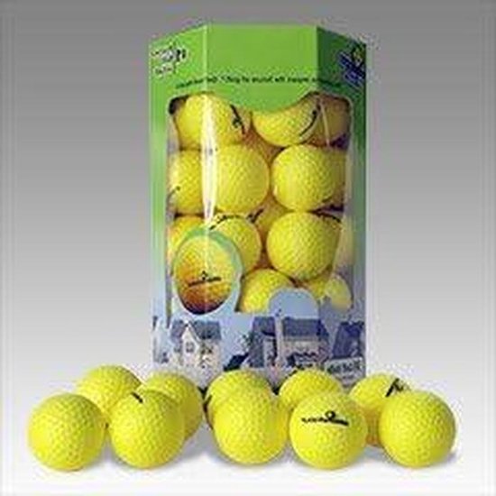 Golf Oefenballen - Trainingsballen - Golf Oefenen - Glasbreukvast Schuim - 36 Stuks - Geel