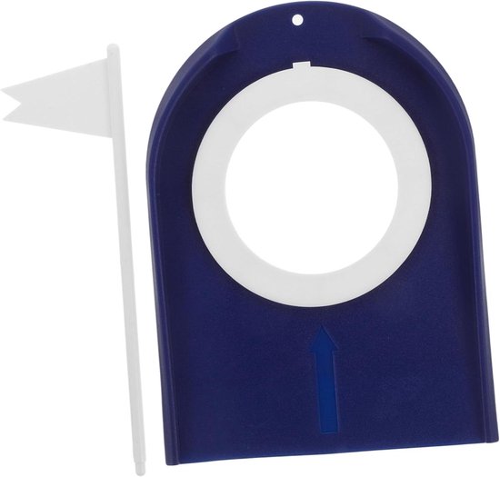 Golf Oefenbeker - Putting Cup Golf - Golfvaardigheden Verbeteren - Draagbaar Plastic Ontwerp - 19x18x13.5cm - Blauw