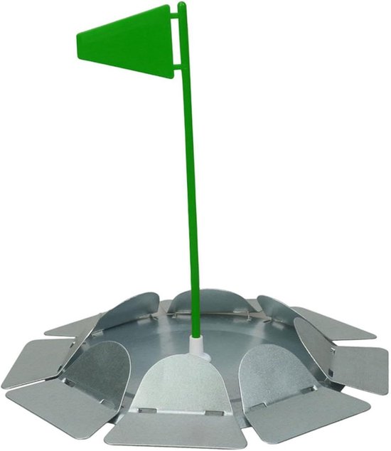 Golf oefenbeker - Putting cup - Golf trainen - Met vlag - 18 cm diameter - Groen
